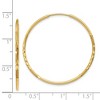 Black Bow Jewelry 1.25mm, 14k Gold, Diamond-cut Endless Hoops, 30mm (1 3/16 Inch) - 3 of 4