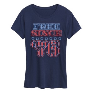 Women's - Instant Message - Free Since 76 Short Sleeve Graphic T-Shirt - 1 of 4