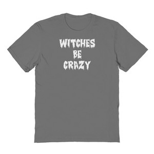 Rerun Island Men's Witches Be Crazy Short Sleeve Graphic Cotton T-shirt - 1 of 1