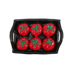 Unique Bargains Magnetic Refrigerator Sticker Yellow Red 1 Pc - 1 of 3