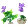 Unique Bargains Fish Tank Aquarium Decorations Plants Aquarium Decorations PE Ceramics Plants 5.91" - 3 of 4