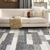 Machine Washable Living Room Rug 8 x 10 Large Geometric Patchwork Accent Carpet with Non-Slip Backing, Low Pile Area Rug, Foldable Modern Rug - 3 of 4