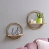 Set of 2 Floating Rings Wall Shelves Gold - Danya B. - 2 of 4