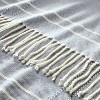 Striped Throw Blanket with Fringe Blue - Hearth & Hand™ with Magnolia - image 3 of 3