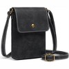 FATMOON Women's PU Leather Mini Vertical Crossbody Bag with Phone Pocket, Coin Purse, and Key Holder - Retro Soft and Lightweight Bag - 2 of 4