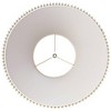 Springcrest Empire Lamp Shade Beige Pleated Large 10.75" Top x 22" Bottom x 15.5" High Spider Replacement Harp and Finial Fitting - 3 of 4