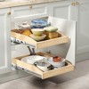 LOVMOR Pull Out Cabinet Organizer 10.5" W x 21" D, Soft Close Slide Out Drawer Storage for Kitchen, Pull-Out Organizer Storage for Base Cabinet - 3 of 4