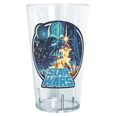 Star Wars Vintage Hero Character Frame Tritan Drinking Cup Clear