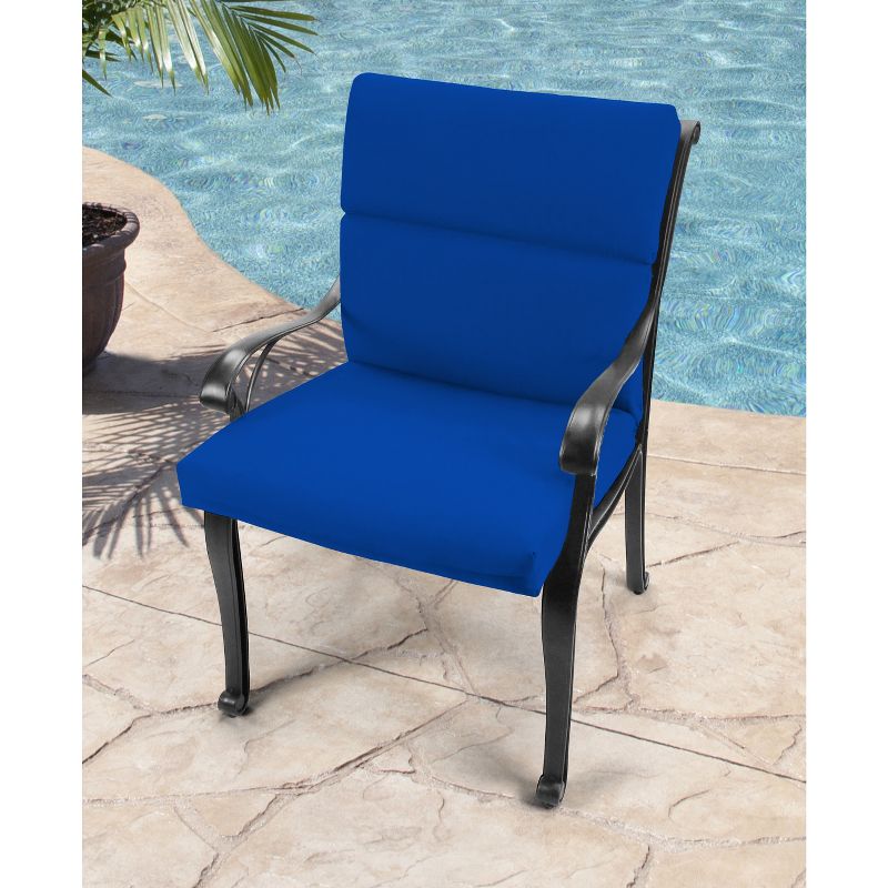 Outdoor French Edge Dining Chair-Sunbrella - Jordan Manufacturing, 3 of 5