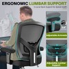 KERDOM Big and Tall Office Chair 500lbs Heavy Duty Ergonomic Mesh Desk Chair, Black - 4 of 4