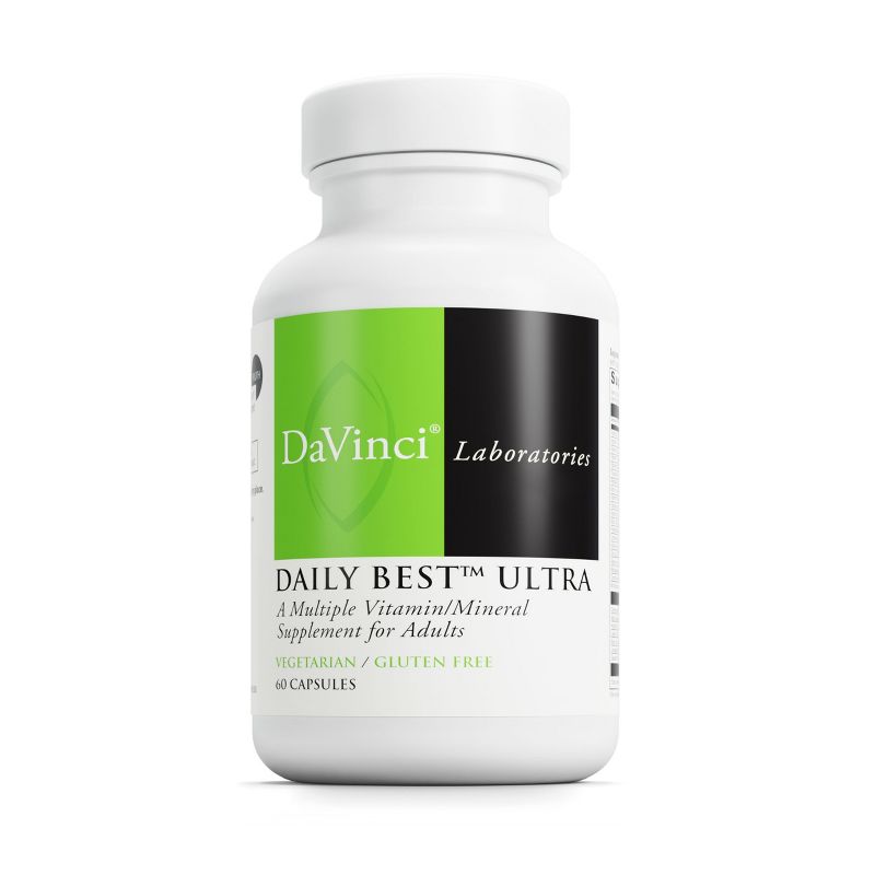 DaVinci Labs Daily Best Ultra - Dietary Supplement to Support Cardiovascular Health, Fat Metabolism and Bone Health* - 60 Vegetarian Caps, 1 of 7