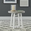 Liberty Furniture,Round End Table Contemporary White in Two-Tone Shell White - 2 of 4