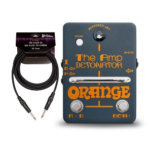 Orange Amplifiers Detonator Buffered ABY Switcher Guitar Pedal with Cable Bundle - 1 of 4