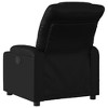 vidaXL Black Faux Leather Massage Recliner Chair-Elderly Reclining Armchair with Manual Adjustment-USB-Powered Vibrating Massage - 4 of 4