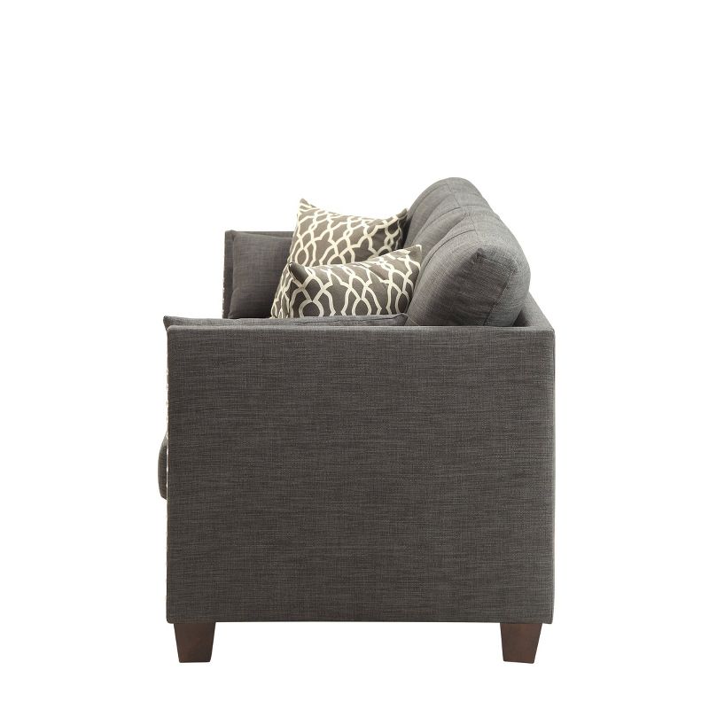 82&#34; Laurissa Sofa Light Charcoal Linen - Acme Furniture, 3 of 7