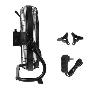 VEVOR Cordless Fan 16 in, Portable Quiet Personal Fan for Home or Office, 360 Degree Manual Pivoting Head, Stepless Speed Regulation High Velocity - 1 of 4