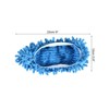 Unique Bargains Washable Microfiber Floor Cleaning Chenille Shoes Cover Mop Slippers - 2 of 4