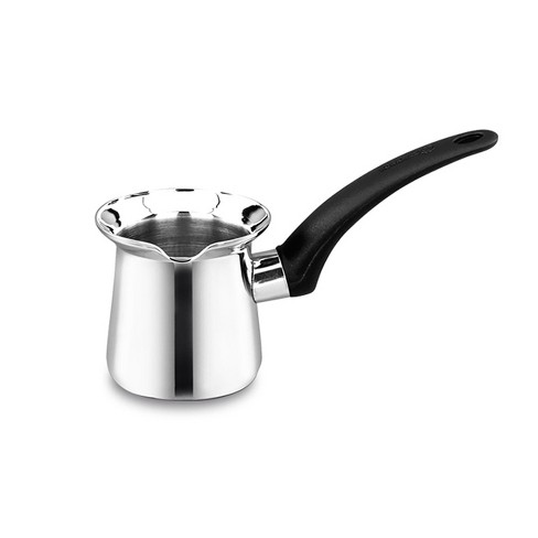 1pc Electric Stainless Steel Turkish Coffee Pot With Handle, 500ml