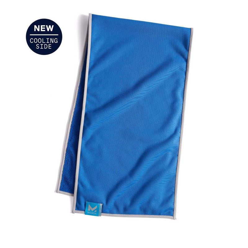 Mission Dual Action Fitness Towel - Blue, 3 of 6