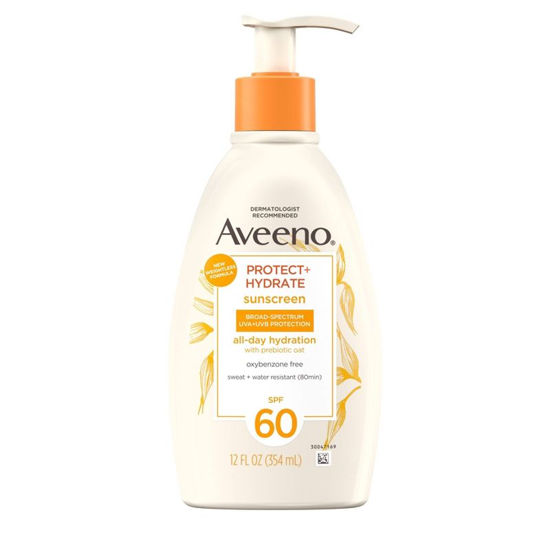 Aveeno Protect + Hydrate Lotion - SPF 60 - 12 fl oz, 1 of 8