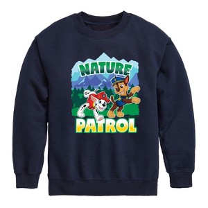 Boys' - Paw Patrol - Nature Patrol Graphic Long Sleeve Fleece Sweatshirt - 1 of 4