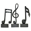 Adam & Friends Muscial Notes, 16Th, Double 16Th & Treble Clef Sculpture | 3-Pack - 2 of 4