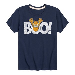 Boys' - Garfield - Boo Short Sleeve Graphic T-Shirt - 1 of 4