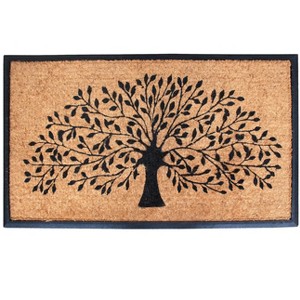 A1HC Shedding Tree Rubber Coir Doormat, Thick Durable Large Doormats for Indoor Outdoor Entrance - 1 of 4