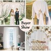 Artloge 2m/3m Extra Large White Silk Photography Backdrop Curtain Banquet Drapery for Wedding Stage Ceremony Party Event Home Window Decor - 4 of 4