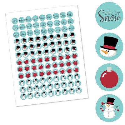 108 Christmas Santa Cheer Hershey Kisses Labels Stickers Personalized Favors 