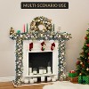 6 ft Pre-Lit Christmas Garland,Battery Operated Xmas Garland with 20 Lights Flowers Ball - 4 of 4