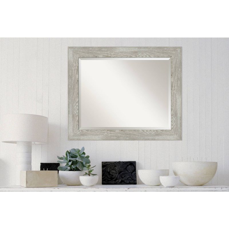 Dove Graywash Framed Bathroom Vanity Wall Mirror - Amanti Art, 5 of 9