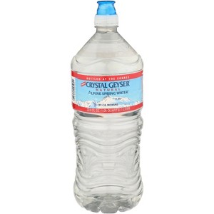 Crystal Geyser Alpine Spring Water Sport Cap - Pack of 15 - 1 L - 1 of 1