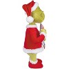 Gemmy 19 in Holiday Greeter Stuffed Grinch in Santa Suit with Dr. Seuss Book - Red - 2 of 3
