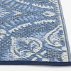 5'x7' Blue/Green Palm Plastic Outdoor Rug - 4 of 4
