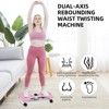 Feierdun Exercise Twist Boards for Home Workout,Waist Twister Machine Exercise,Balance Board for Weight Loss (Pink) - 3 of 4