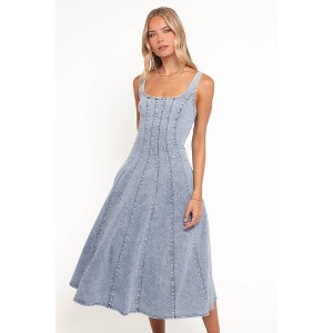Petal and Pup Women's Una Midi Dress - Light Denim XL : Target