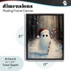 Stupell Industries Candy Cane Forest Ghost Floating Frame Canvas Art - 4 of 4