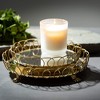 Sullivans 12.5", 10.5" & 8.5" Gilded Gold Mirror Tray Set of 3, Metal - 3 of 3