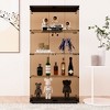 NicBex 4 Shelves File Cabinet with Double Door Glass Cabinet,Office Cabinet with Spacious Tier-Shelving Design,Filing Cabinet for Home Office - 2 of 4