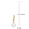 EVERLY JEWELRY | 10K Yellow Gold 8 - 8.5 MM Cultured Freshwater Pearl LeverBack Earrings - 2 of 4