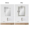 Amanti Art Mirror Makeover Bathroom Mirror Frame Border Kit - Fully Assembled Peel and Stick Frame - Mirror NOT Included - Dove Greywash Narrow Trim - 4 of 4