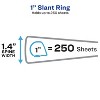 Avery Showcase 1" 3-Ring View Binders Slant Ring Black (19600) - 3 of 4