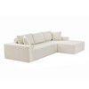 Modular Sectional Sofa Set, Modern Minimalist Style L-Shape Fabric Couch, Free Combination Upholstered Sleeper Sofa For Living Room, Bedroom, Salon - 3 of 4