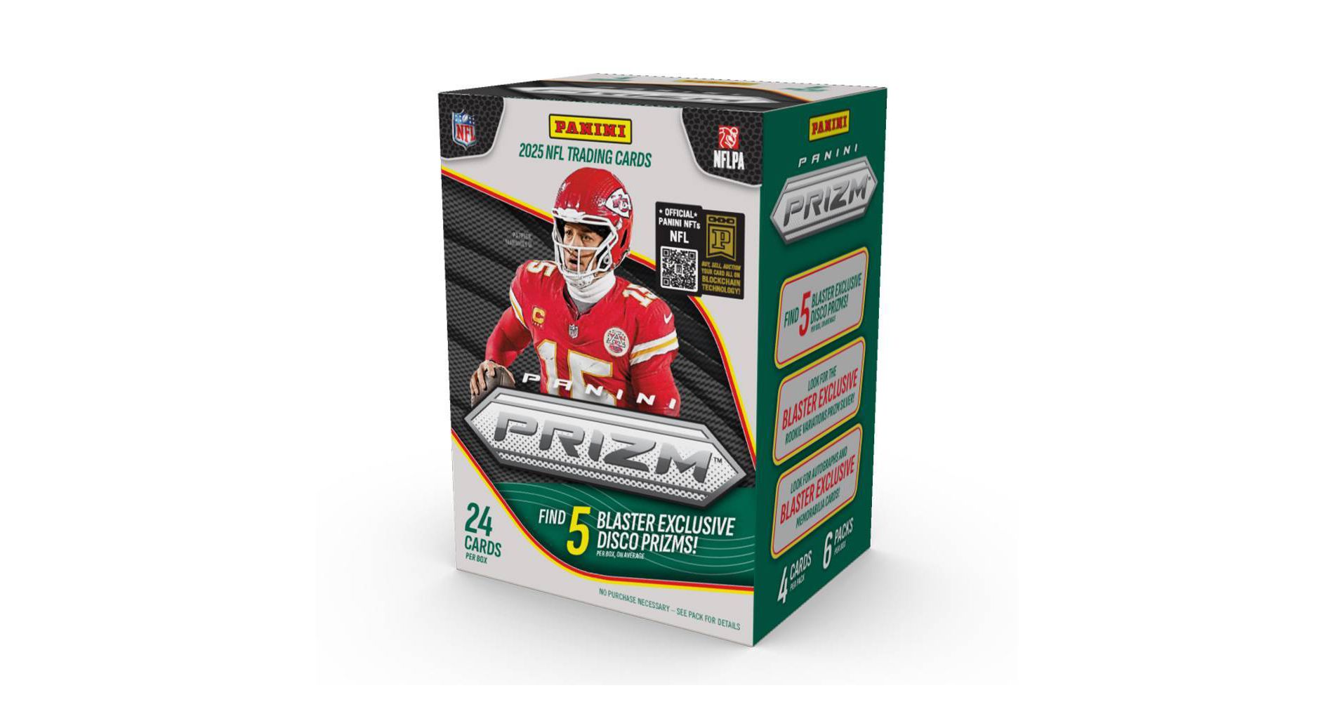 2025 Panini NFL Prizm Football Trading Card Blaster Box