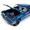 1962 Pontiac Catalina Ensign Blue Metallic with Blue and White Interior 1/18 Diecast Model Car by Auto World - 3 of 4