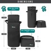 PetAmi Travel Dog Food Bag, Pet Cat Collapsible Bowls Set, Portable Foldable Waterproof Lining - 3 of 4