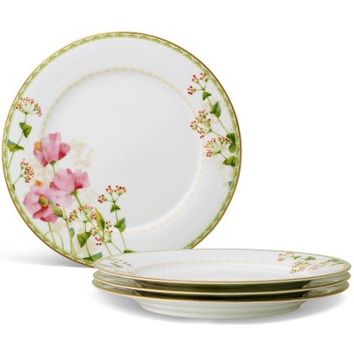 Noritake Poppy Place Set of 4 Dinner Plates