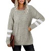 Haute Edition Women's Varsity Stripe Slouchy Tee - 2 of 2