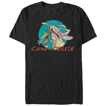 Men's Cow and Chicken Logo T-Shirt